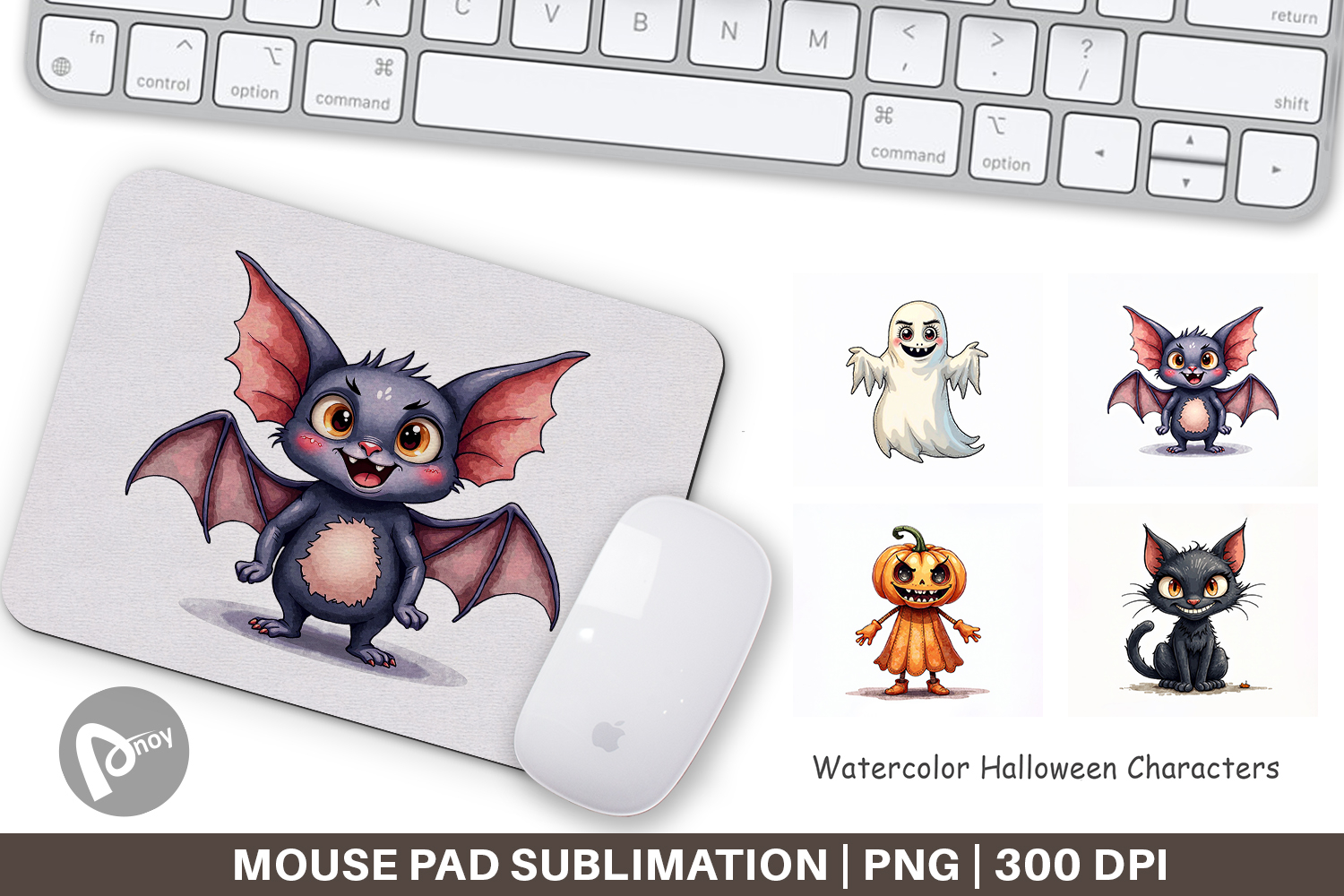 Halloween Characters Mouse Pad product image 1