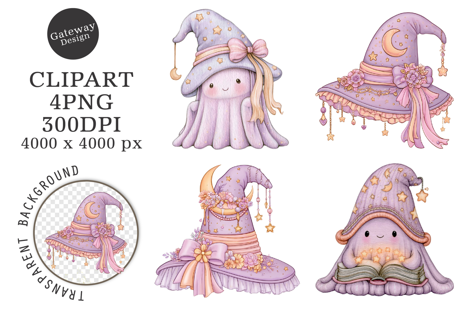 Watercolor Halloween Clipart product image 1