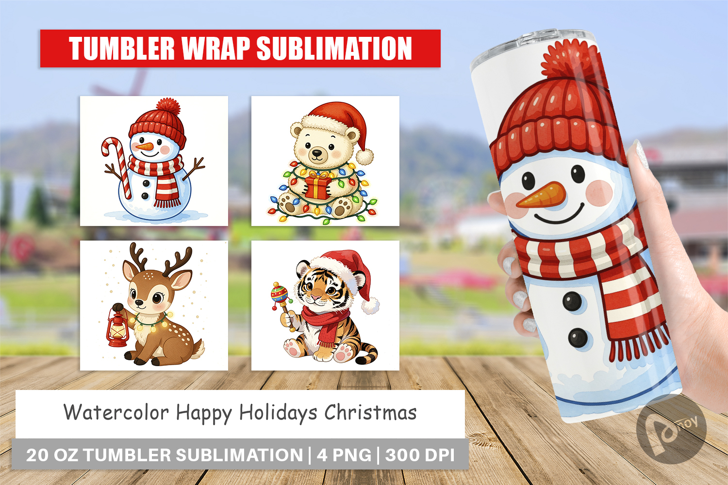 Happy Holidays Tumbler product image 1