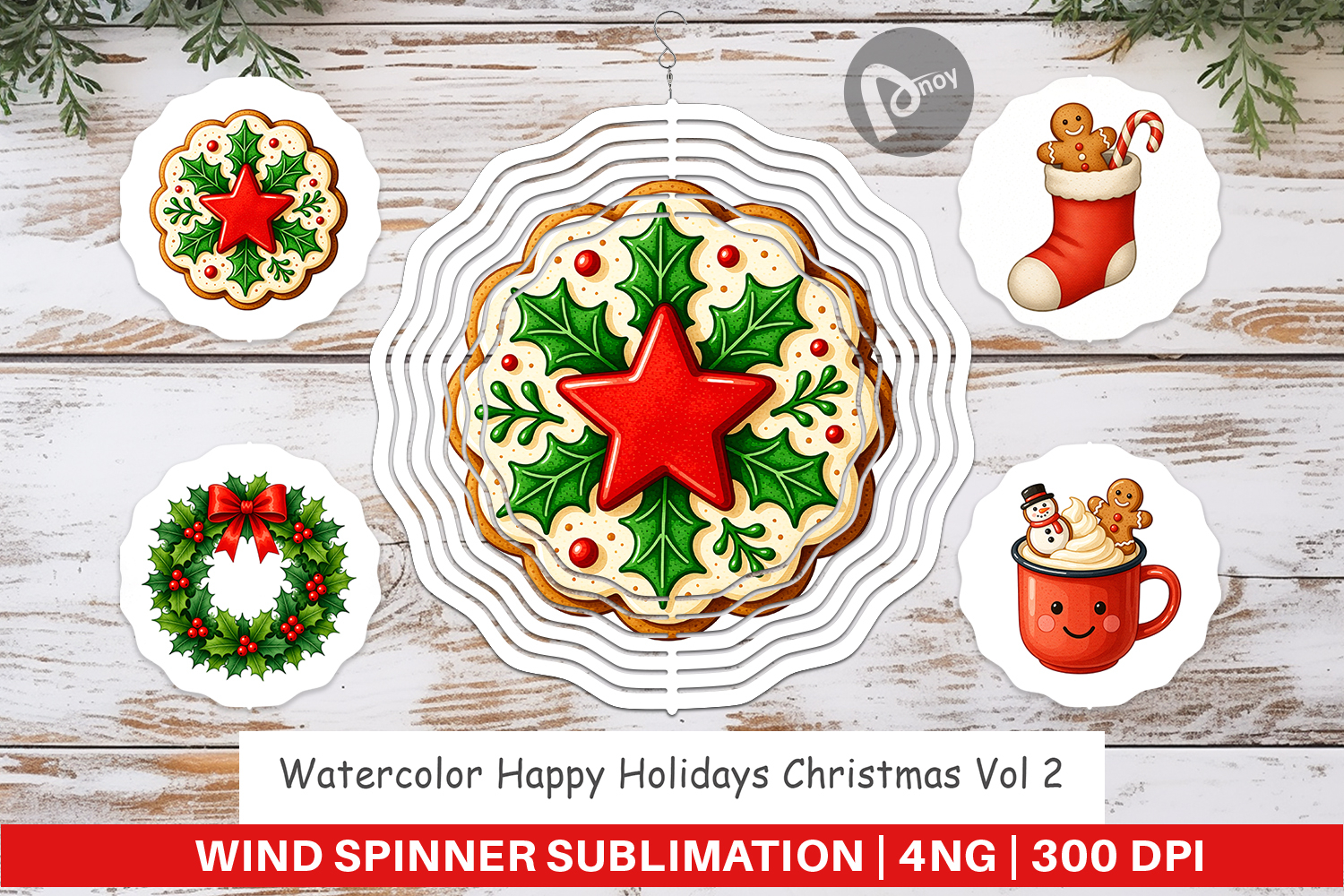 Happy Holidays Wind Spinner product image 1