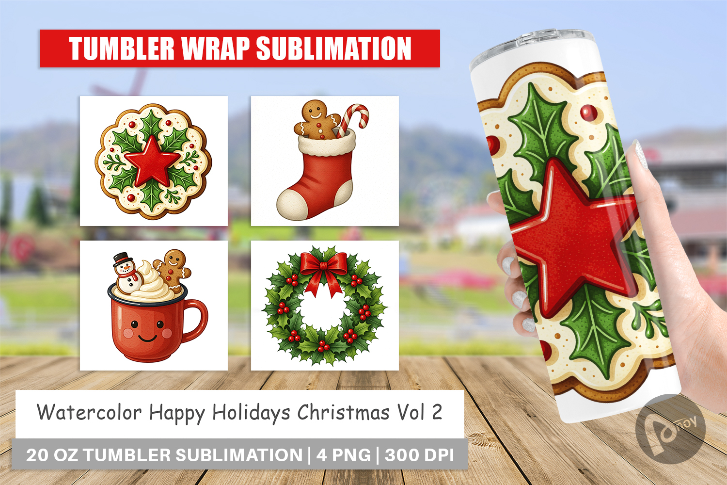 Happy Holidays Tumbler product image 1