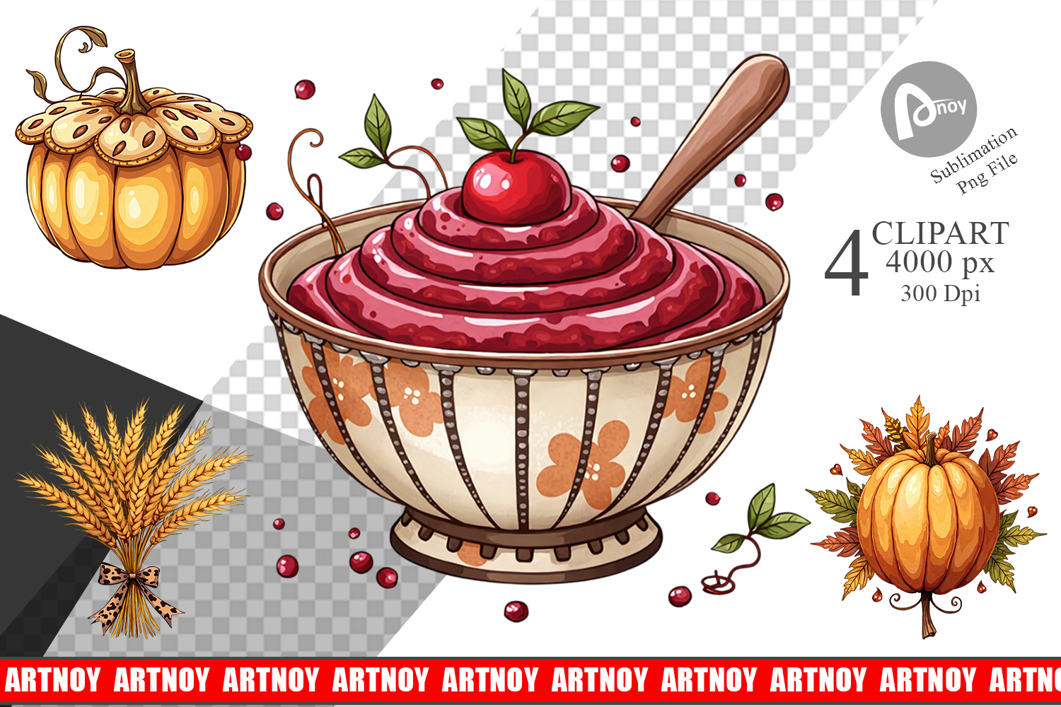 Harvest Decoration Clipart product image 1
