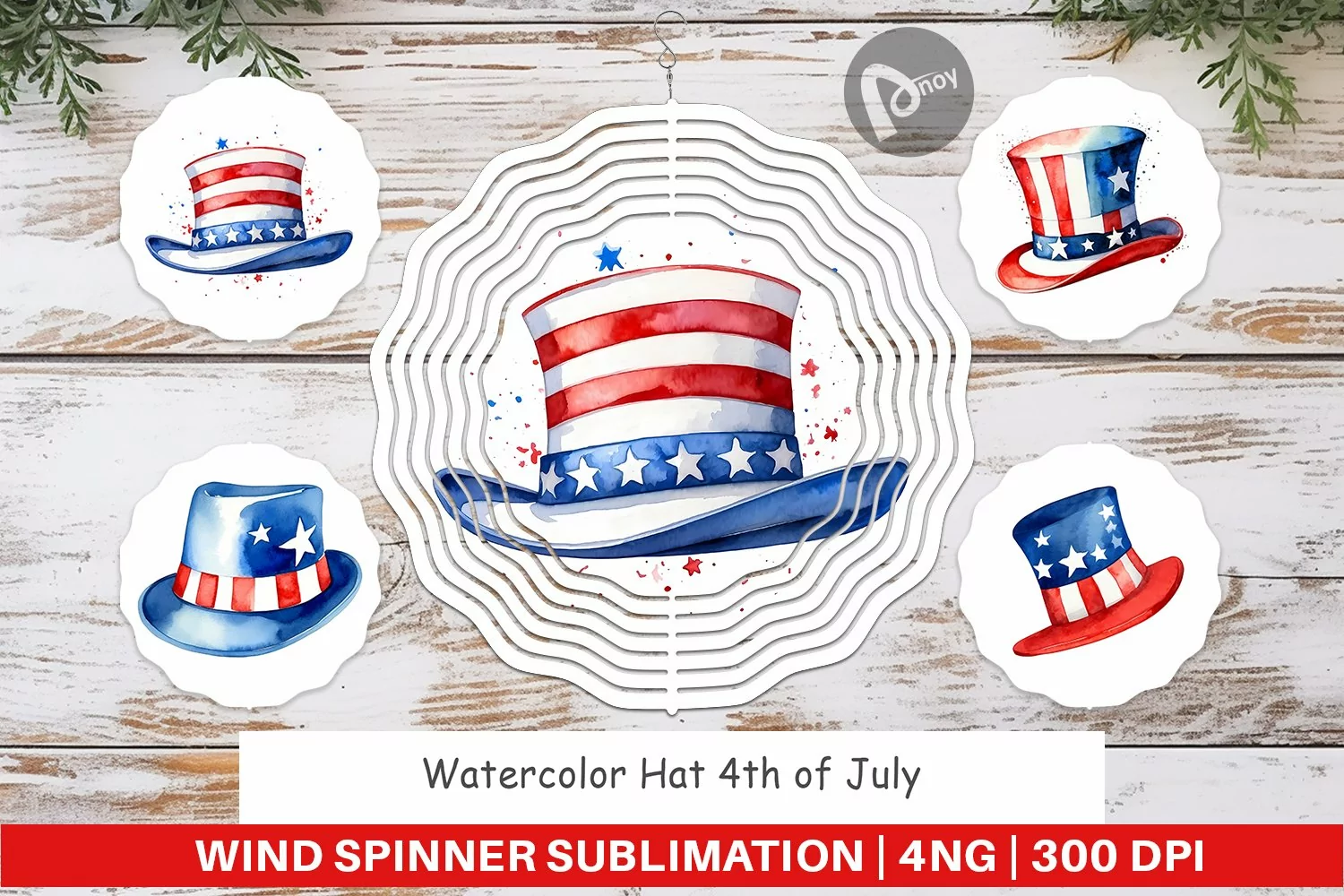 Wind Spinner Hat 4th of July product image 1