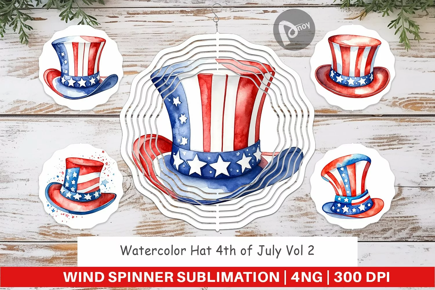 Wind Spinner Hat 4th of July product image 1