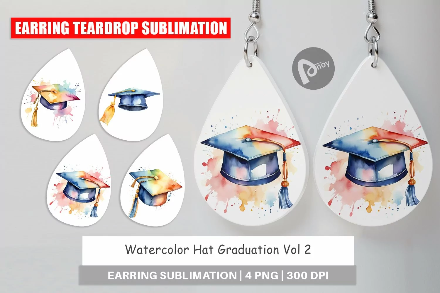 Earring Teardrop Hat Graduation product image 1