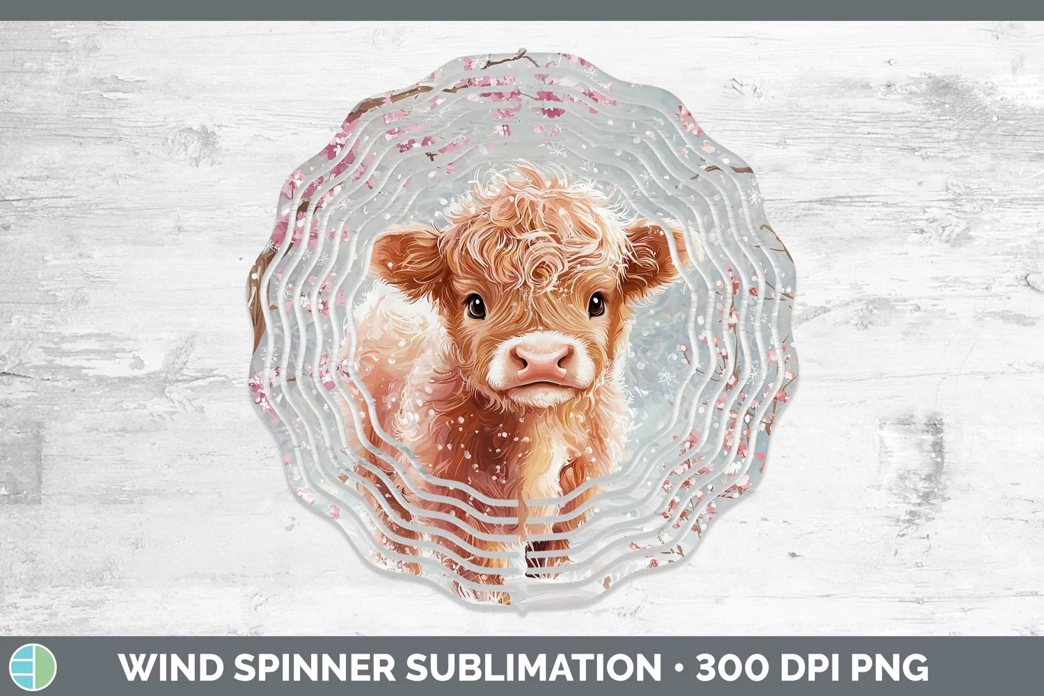 GorgeousWatercolor Wind Spinner design.