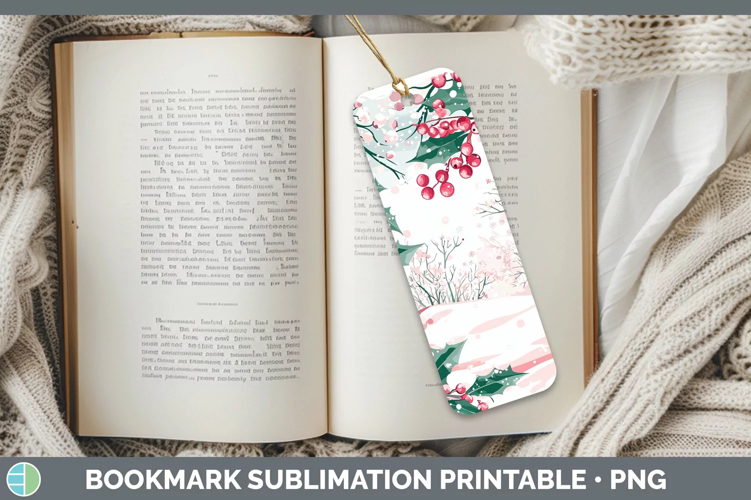 GorgeousWatercolor Bookmark design.