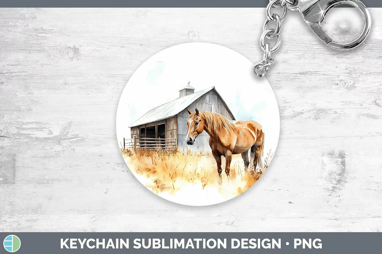 GorgeousWatercolor Keychain design.