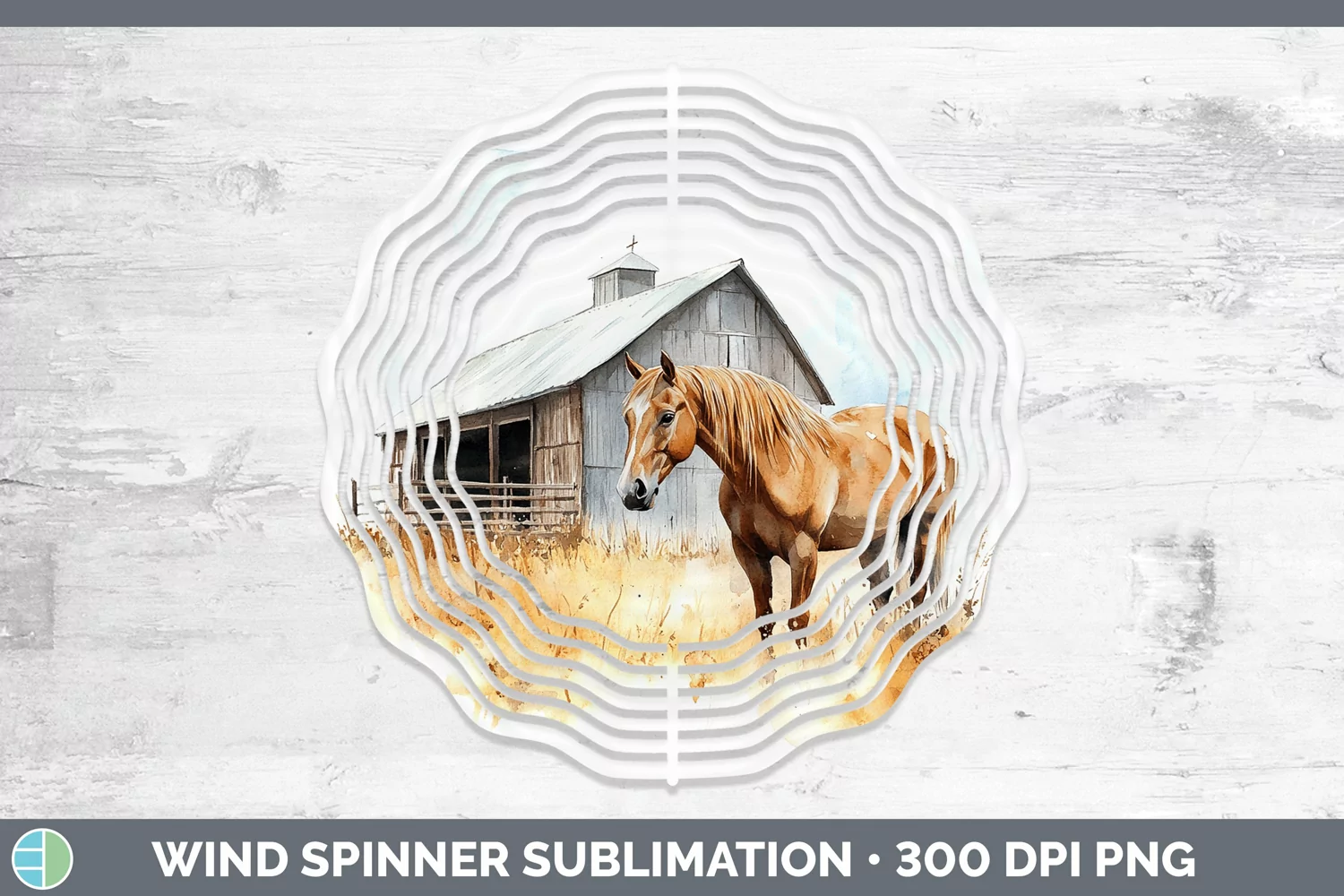 GorgeousWatercolor Wind Spinner design.