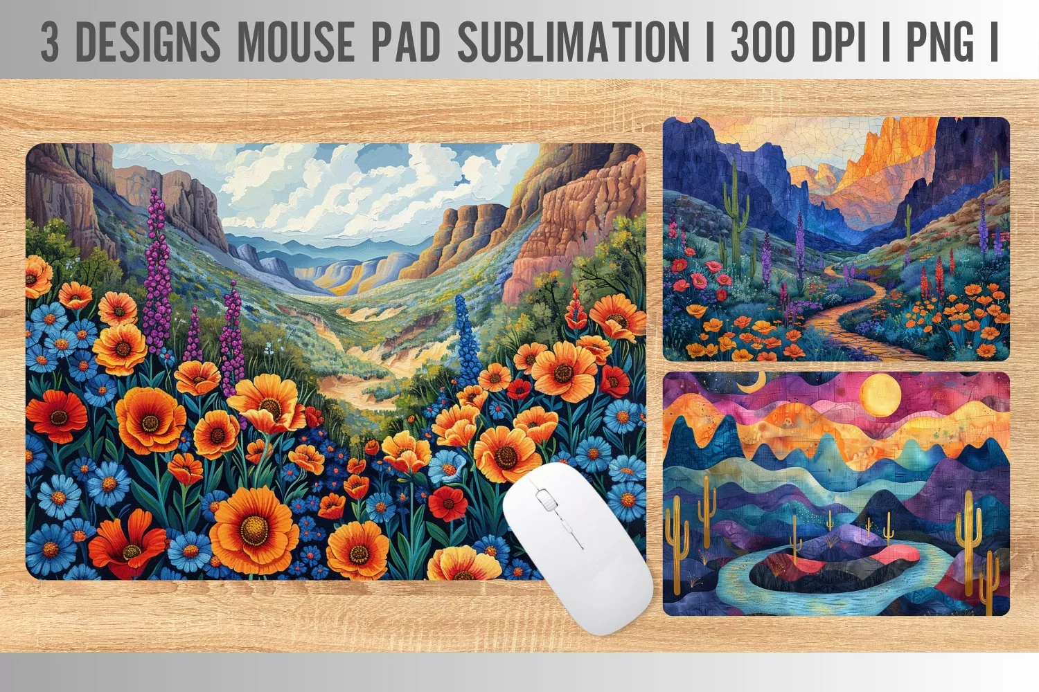Spring Nation park Mouse Pad Sublimation Design product image 1