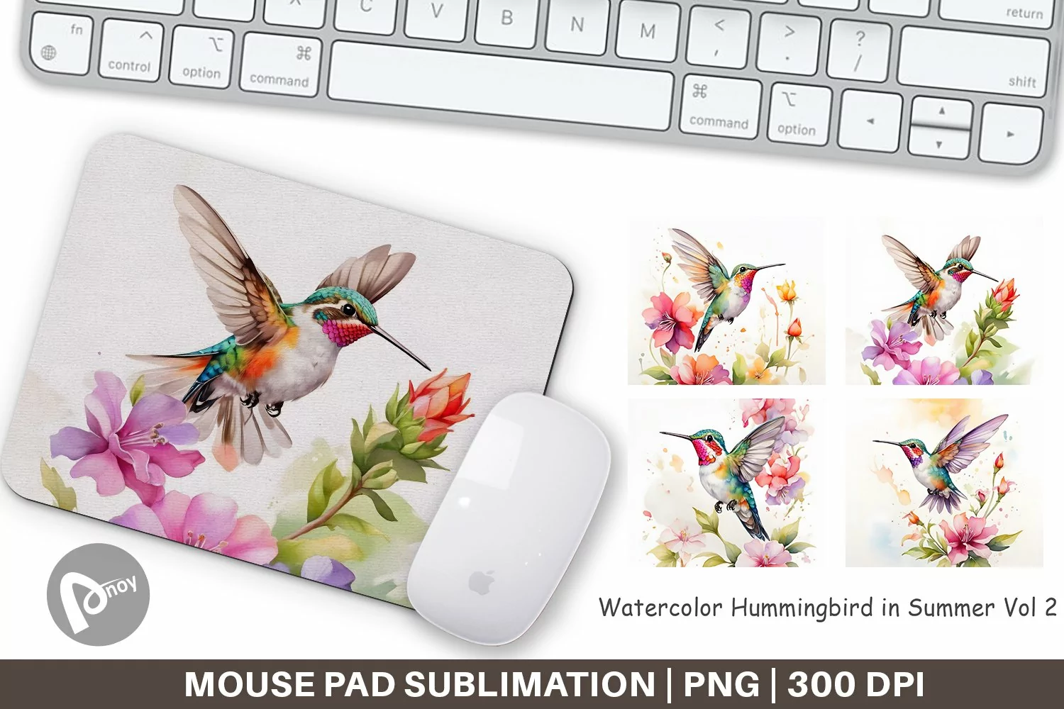 Mouse Pad Hummingbird Summer product image 1