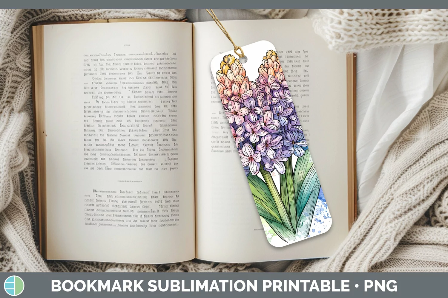 GorgeousWatercolor Bookmark design.