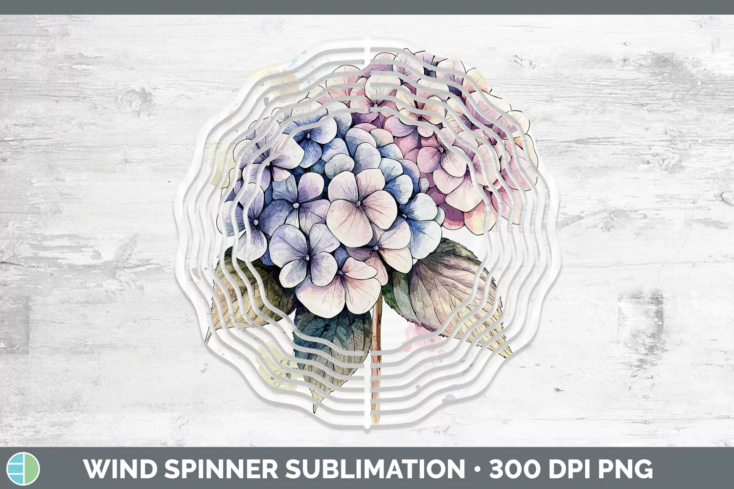 GorgeousWatercolor Wind Spinner design.