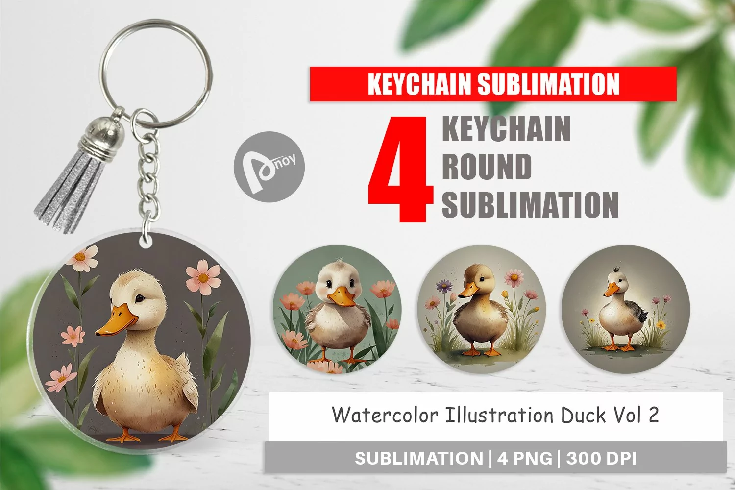 Keychain Illustration Duck product image 1
