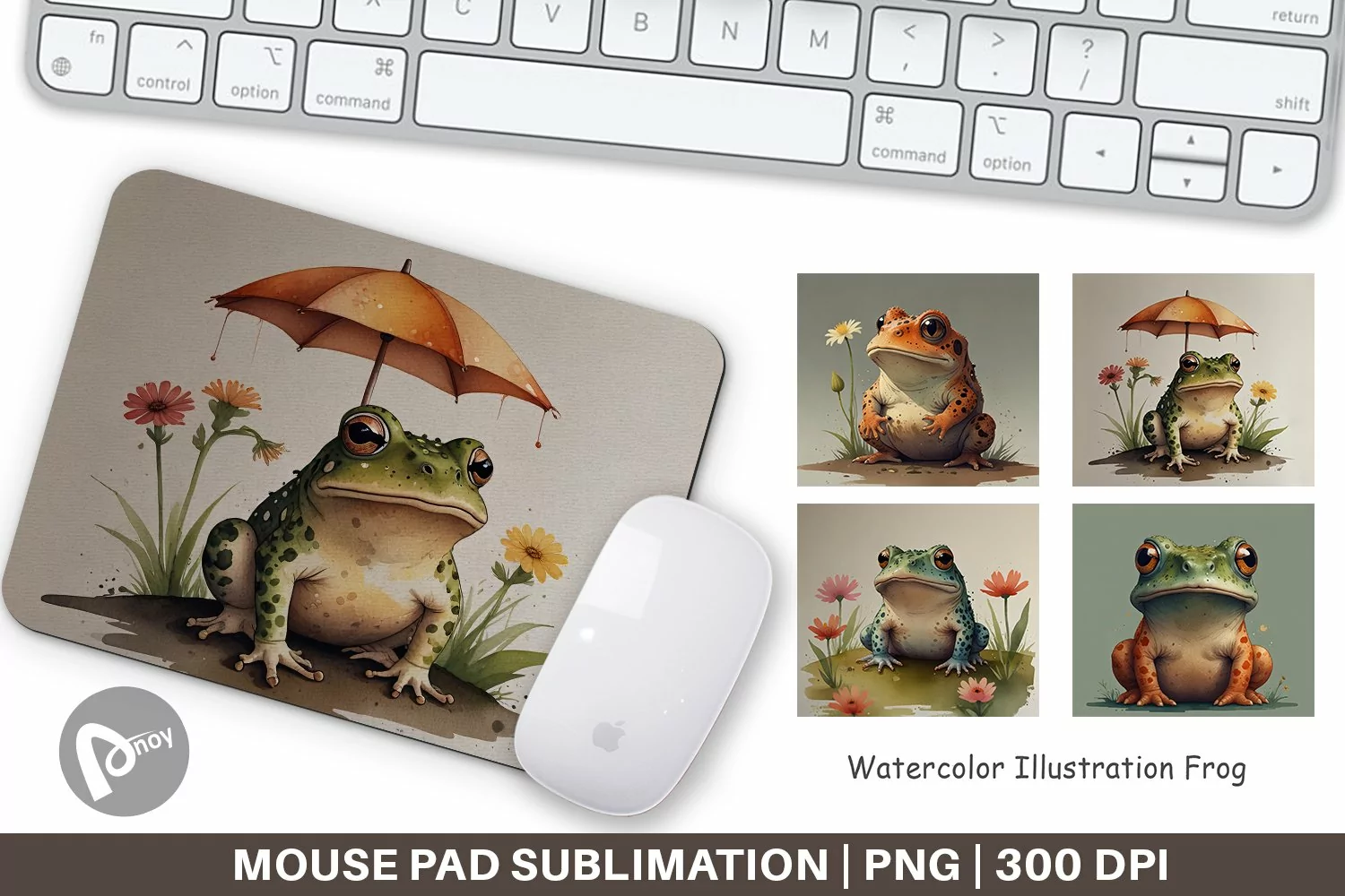 Mouse Pad Illustration Frog product image 1