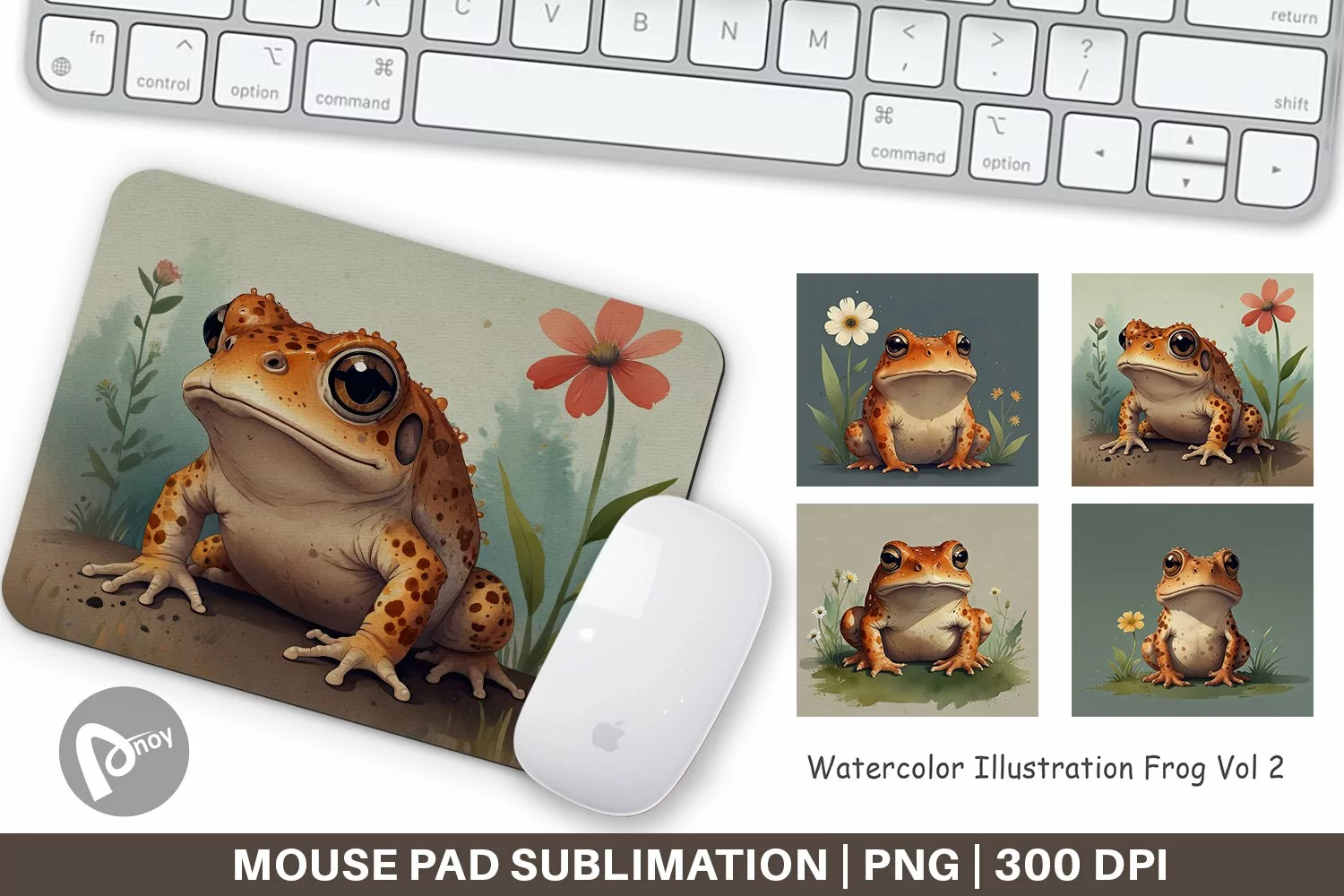 Mouse Pad Illustration Frog product image 1