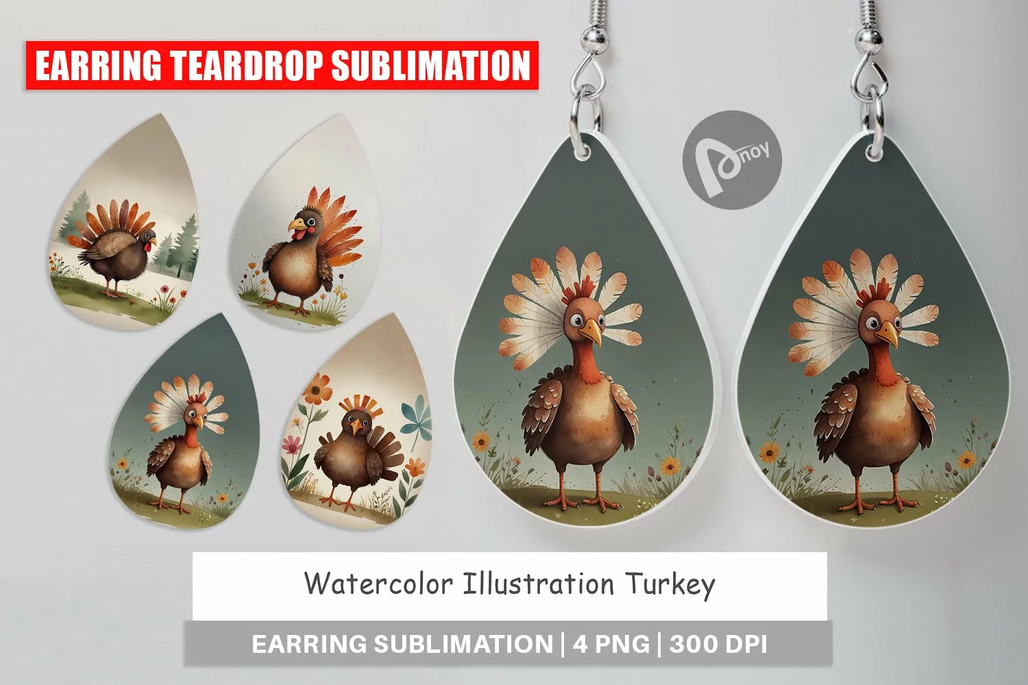 Earring Teardrop Illustration Turkey product image 1