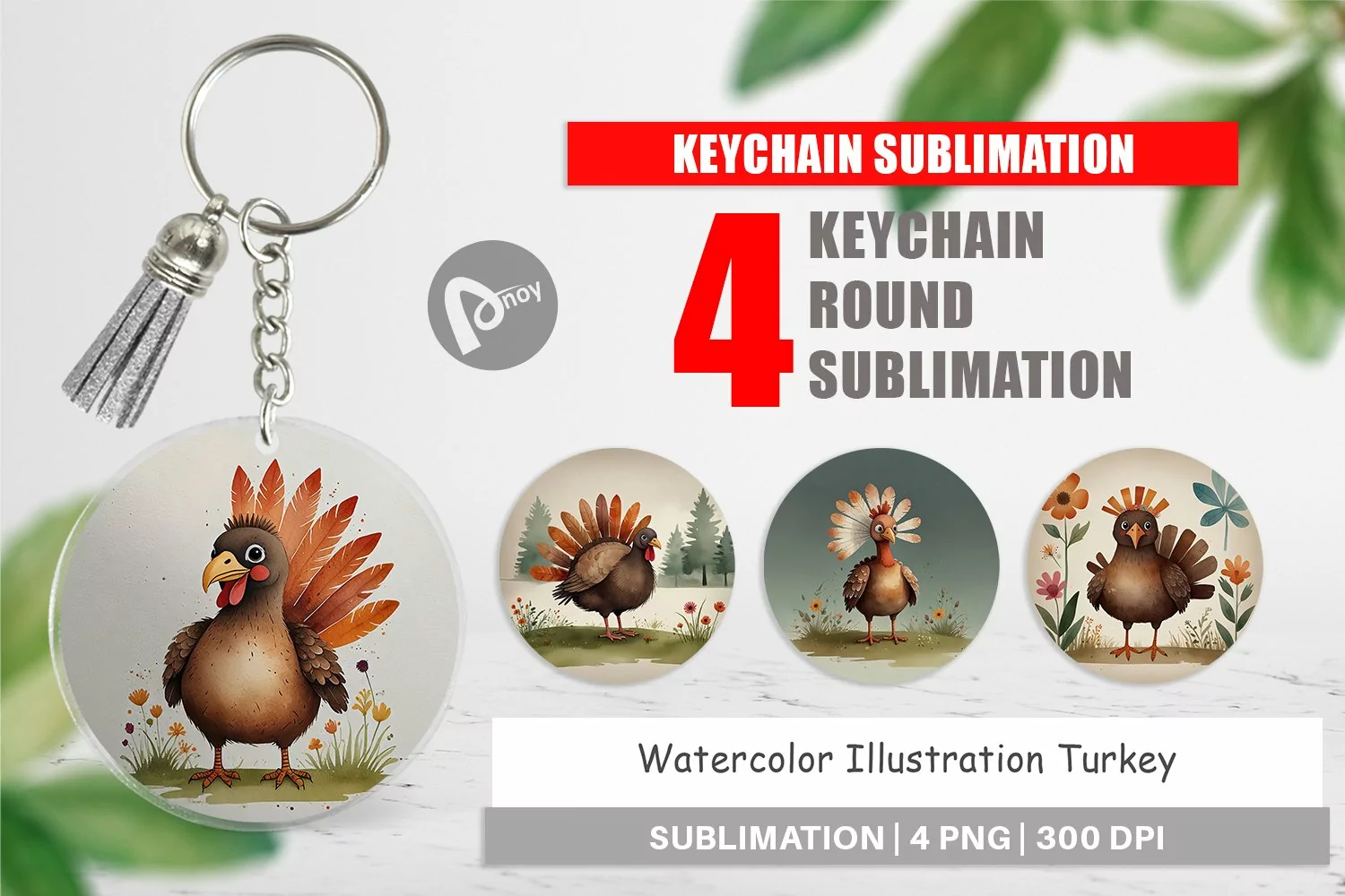 Keychain Illustration Turkey product image 1