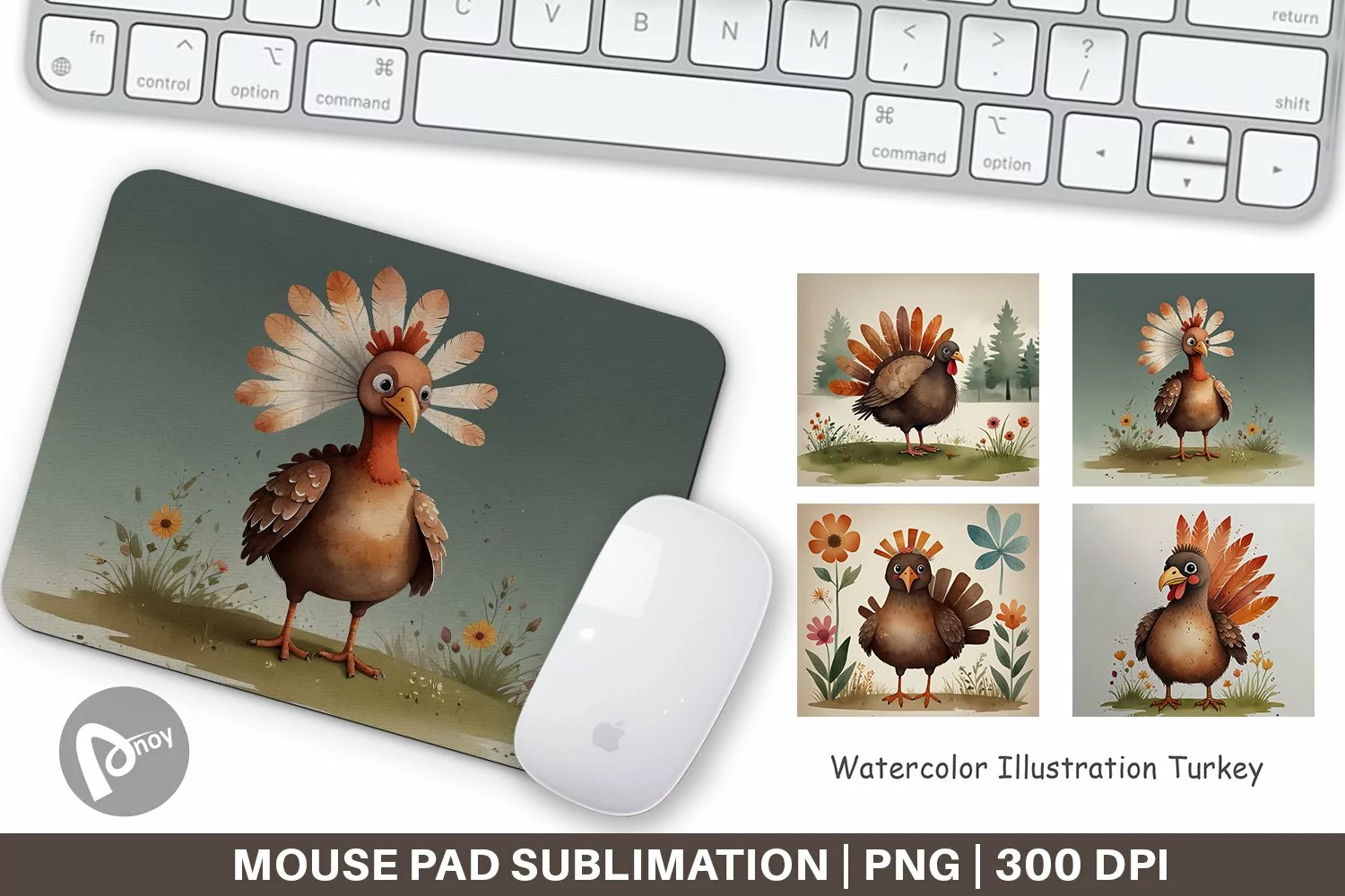 Mouse Pad Illustration Turkey product image 1