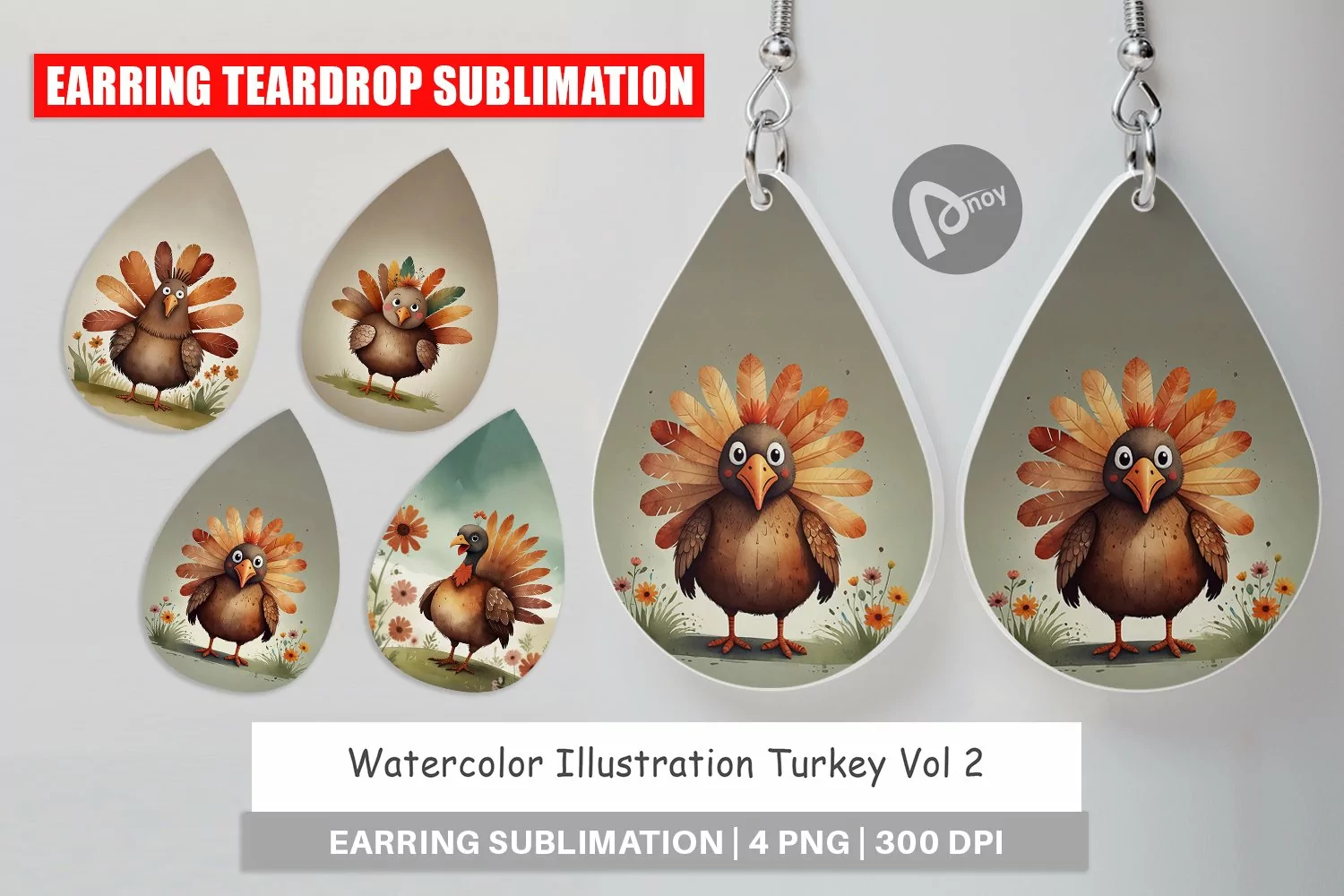 Earring Teardrop Illustration Turkey product image 1