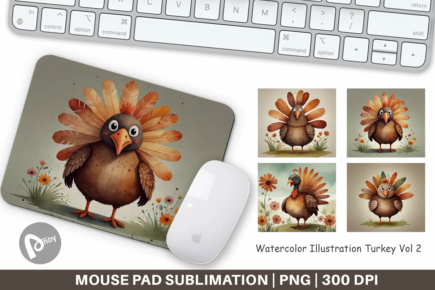 Mouse Pad Illustration Turkey product image 1