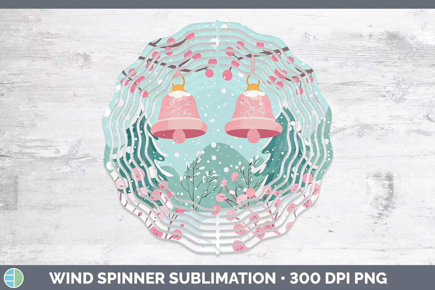 GorgeousWatercolor Wind Spinner design.