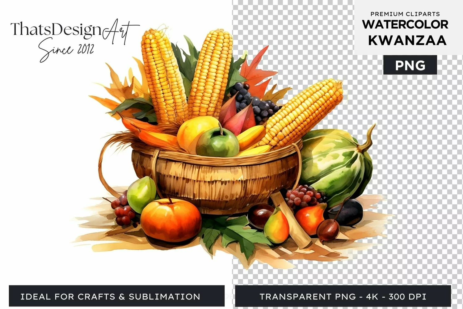 Kwanzaa Clipart PNG, Black history Sublimation product image 1