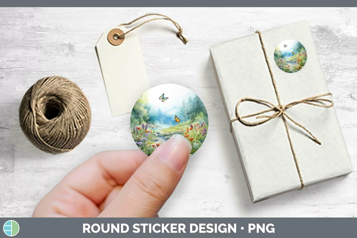 GorgeousWatercolor Stickers design.