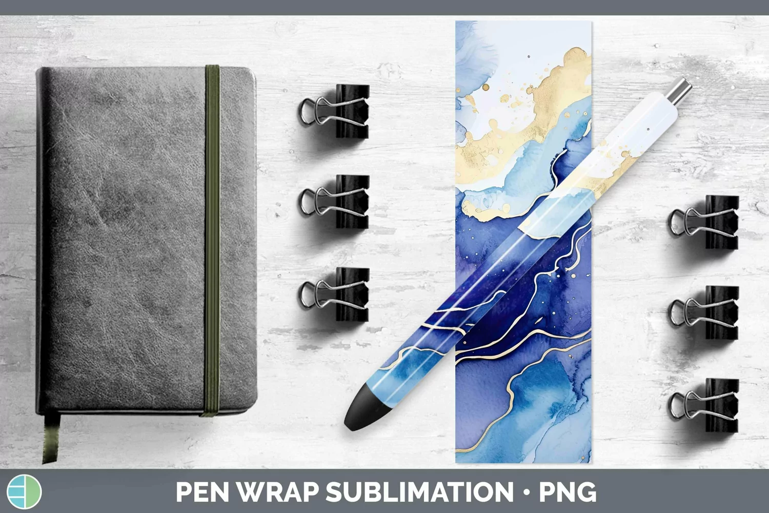 GorgeousWatercolor Pen Wrap design.