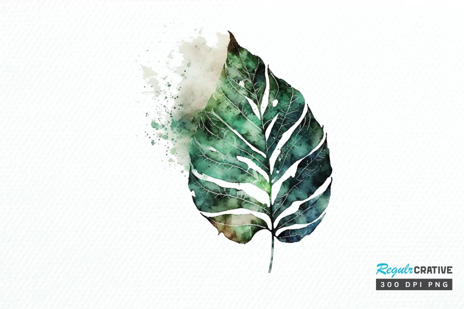 Watercolor Leave PNG Clipart product image 1