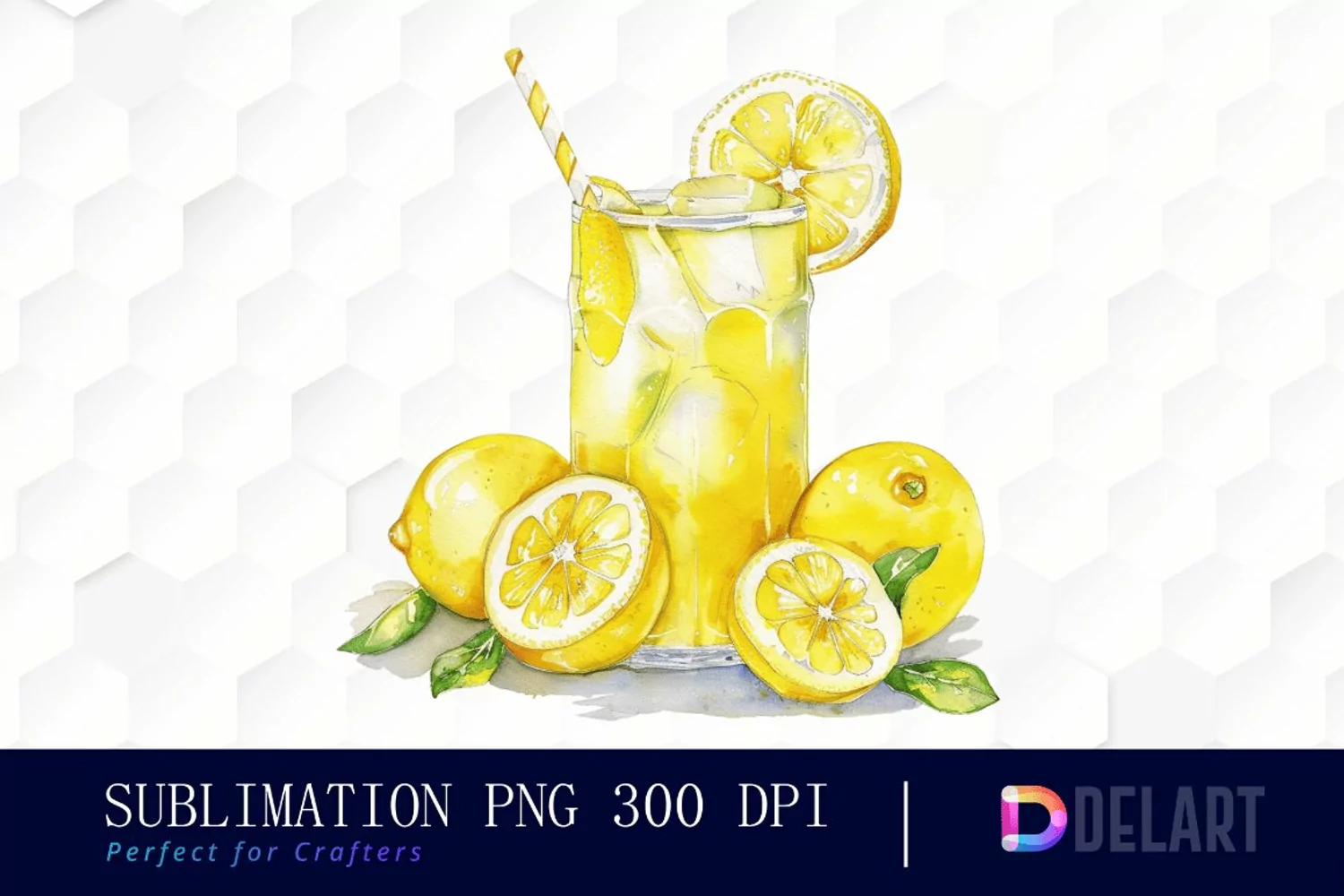 Lemonade Sublimation PNG Clipart product image 1