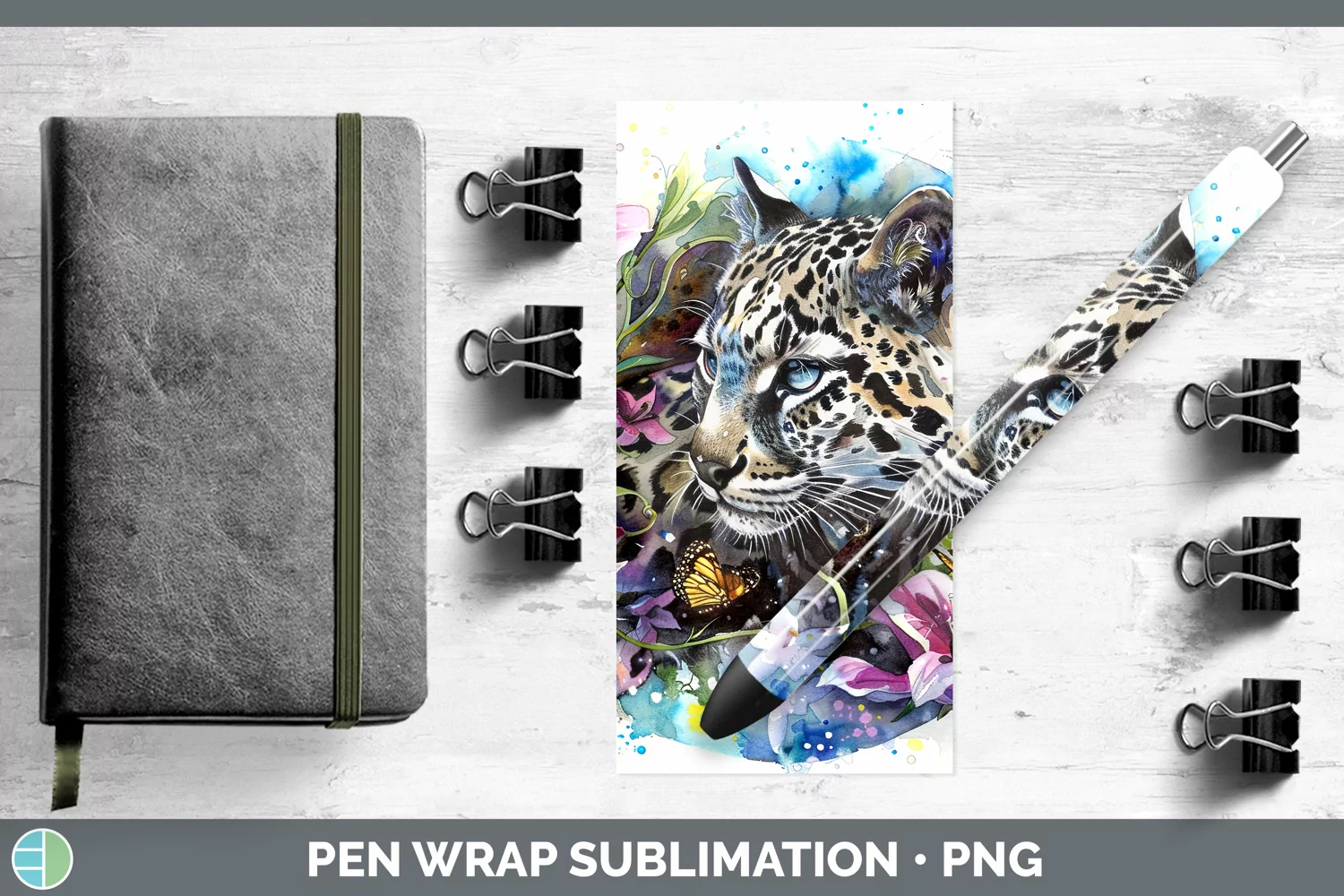 GorgeousWatercolor Pen Wrap design.