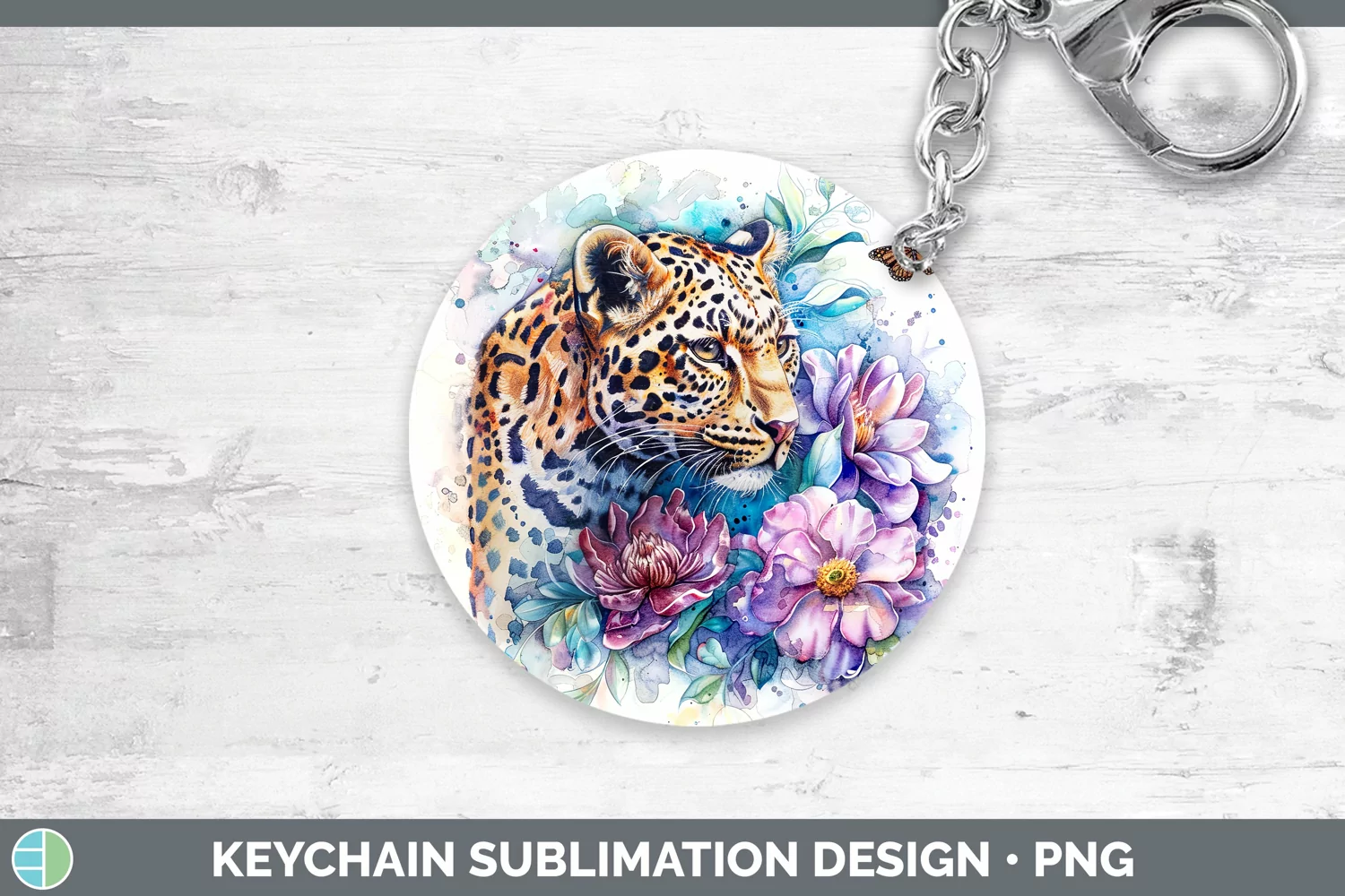 GorgeousWatercolor Keychain design.