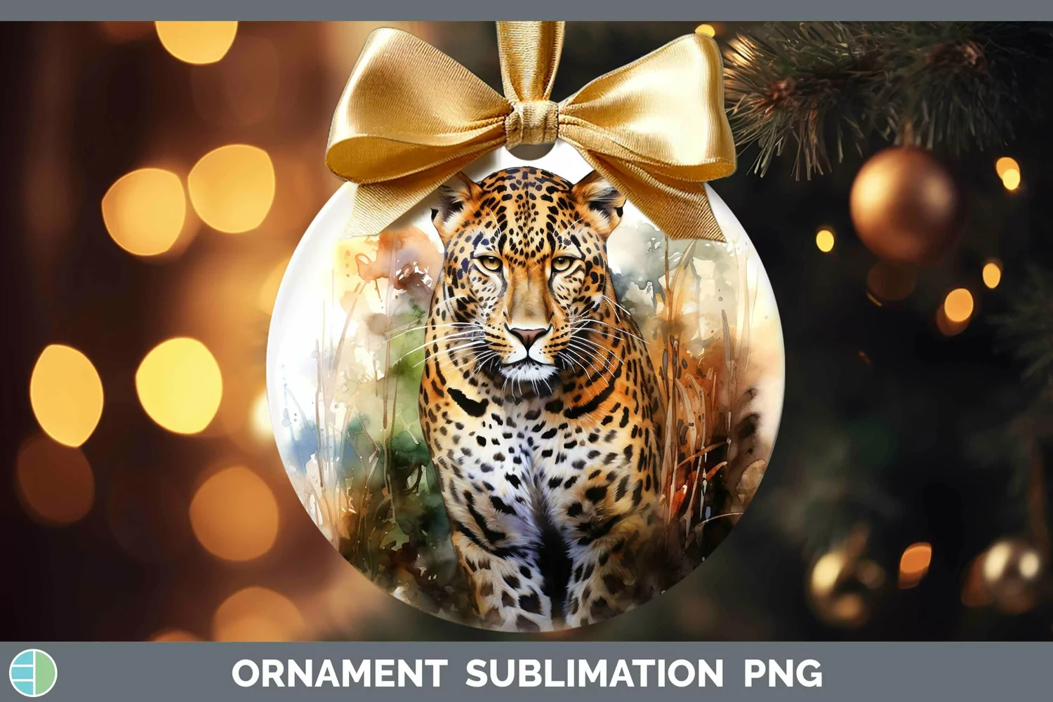 GorgeousWatercolor Ornament design.