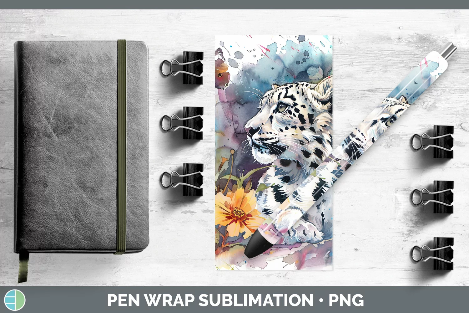GorgeousWatercolor Pen Wrap design.