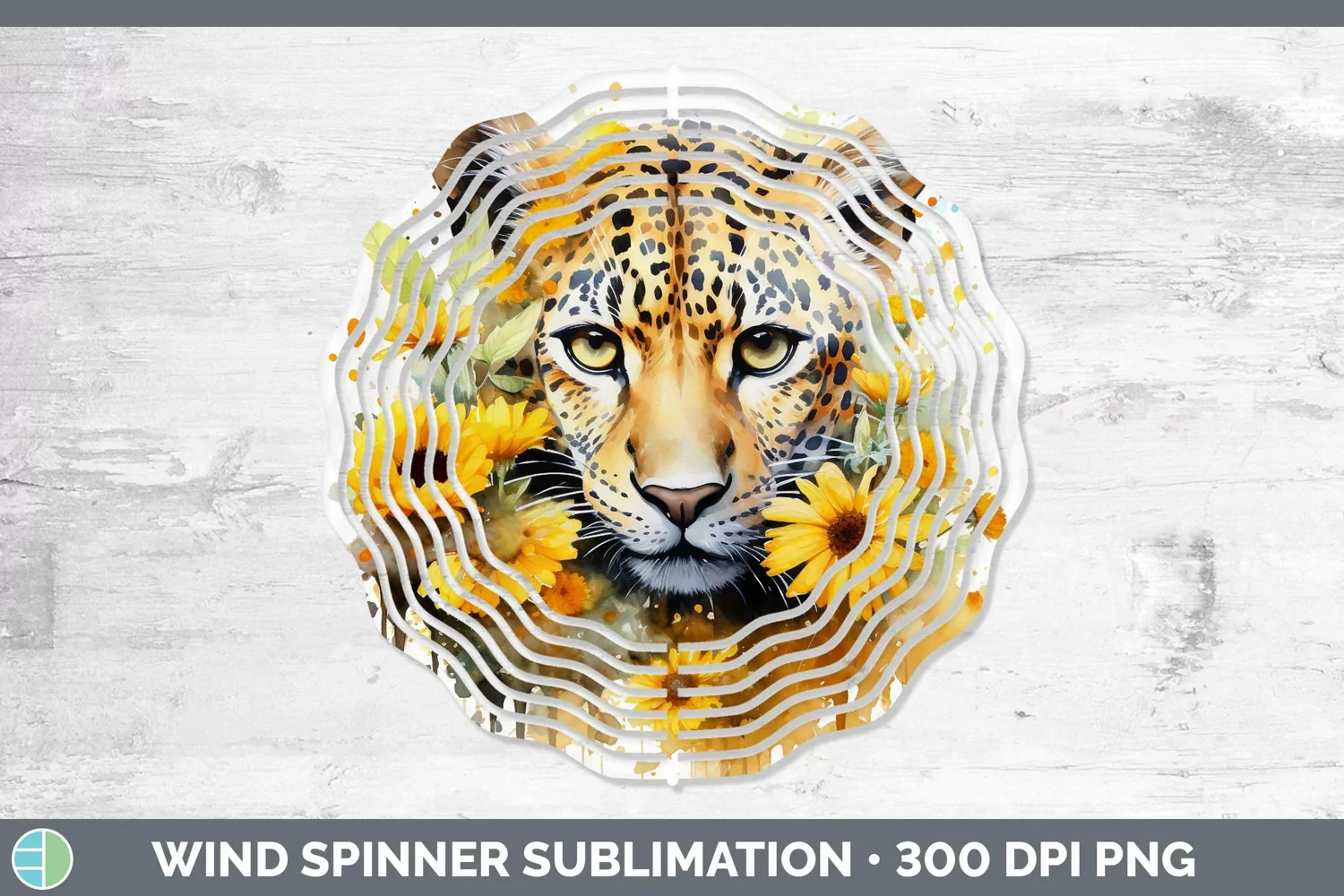 GorgeousWatercolor Wind Spinner design.