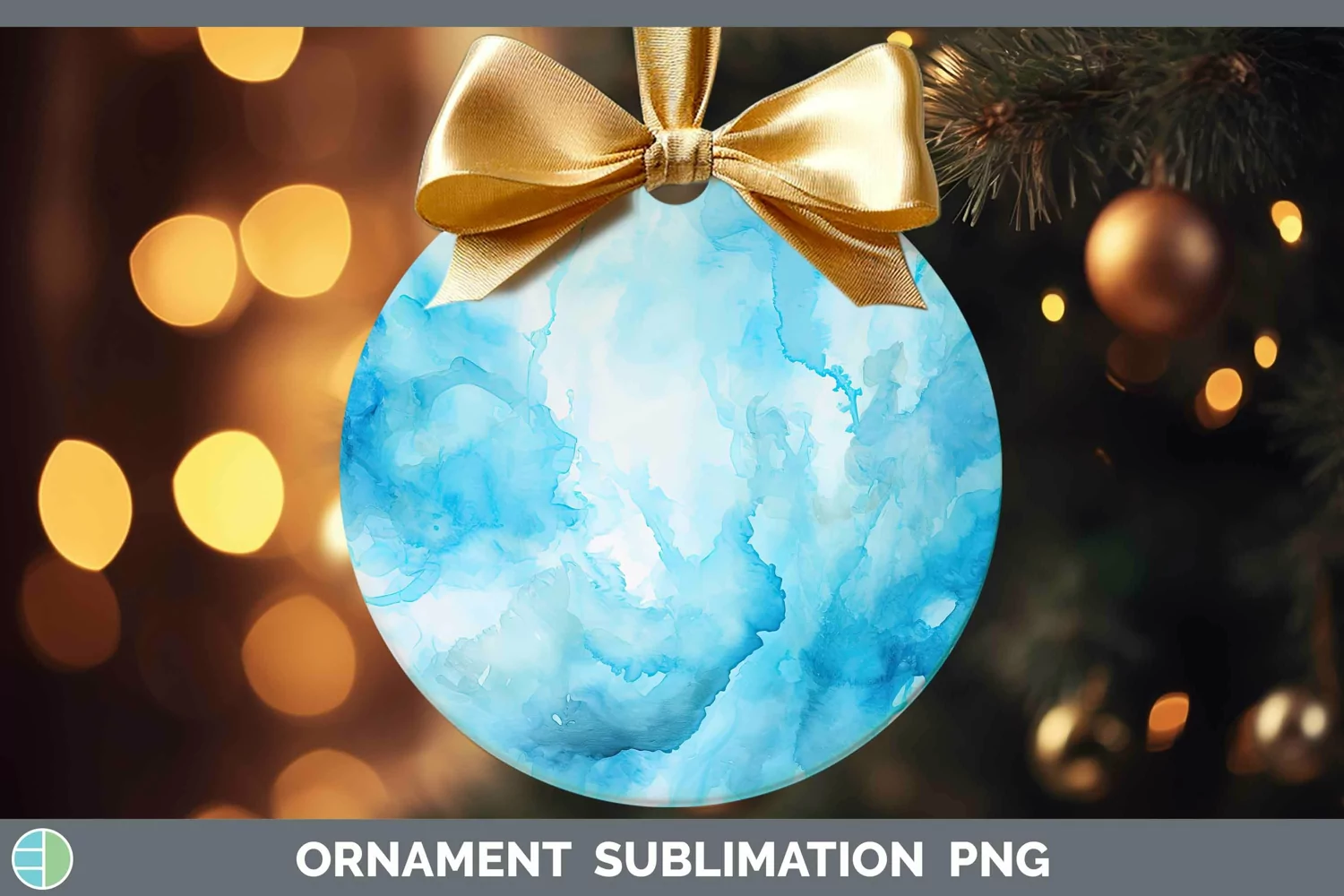 GorgeousWatercolor Ornament design.