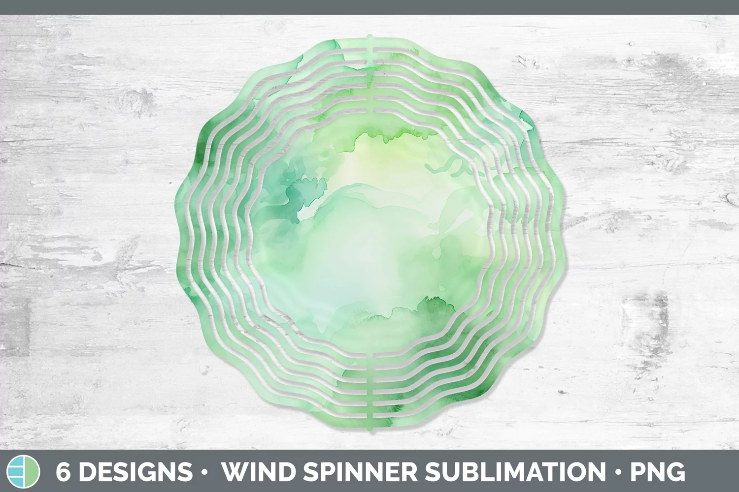 GorgeousWatercolor Wind Spinner design.