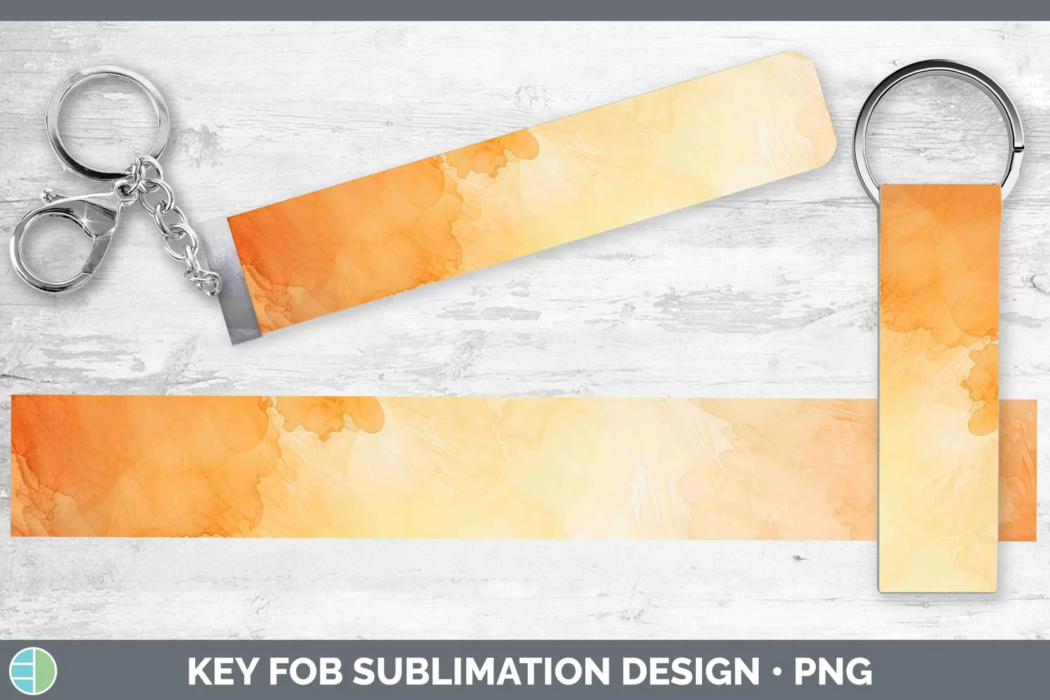 GorgeousWatercolor Key Fob design.