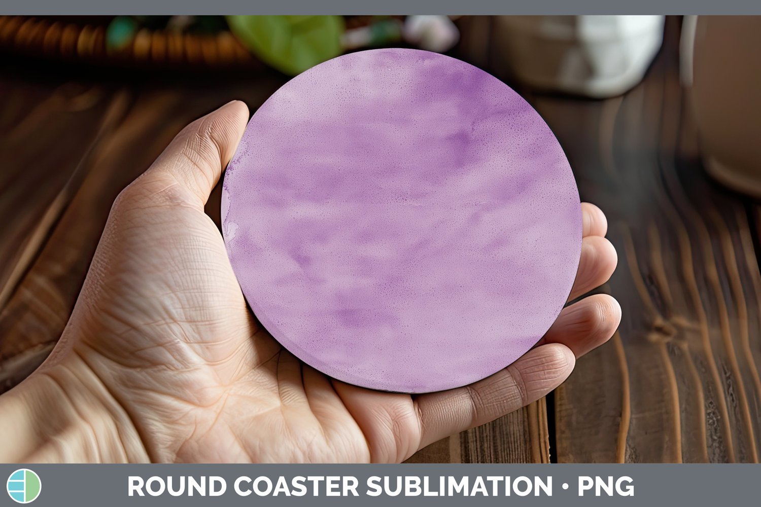 GorgeousWatercolor Round Coaster design.
