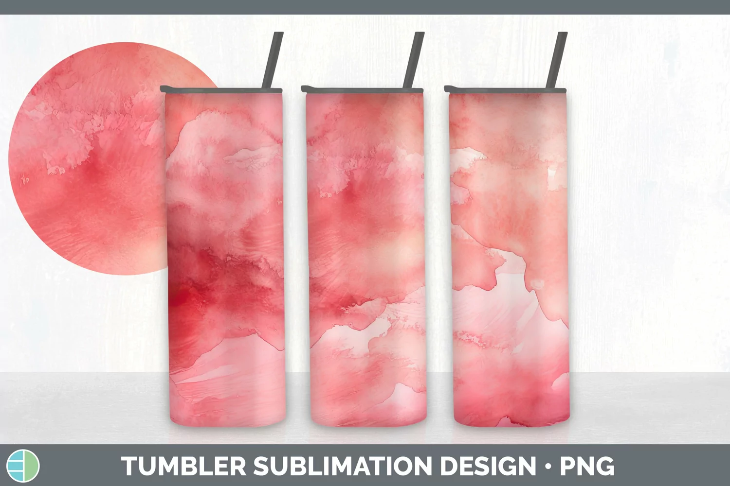 GorgeousWatercolor Tumbler design.