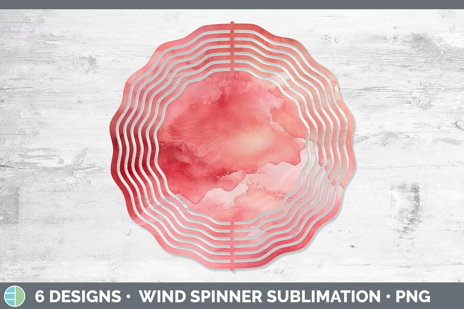 GorgeousWatercolor Wind Spinner design.