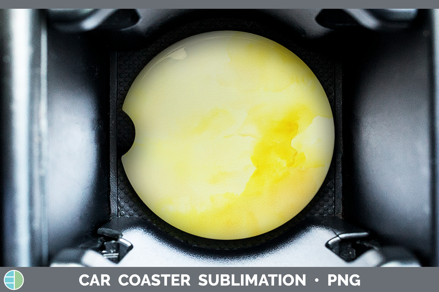 GorgeousWatercolor Car Coaster design.