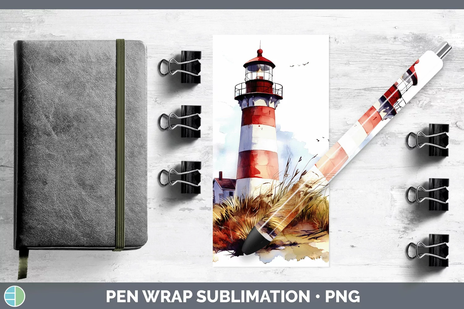 GorgeousWatercolor Pen Wrap design.