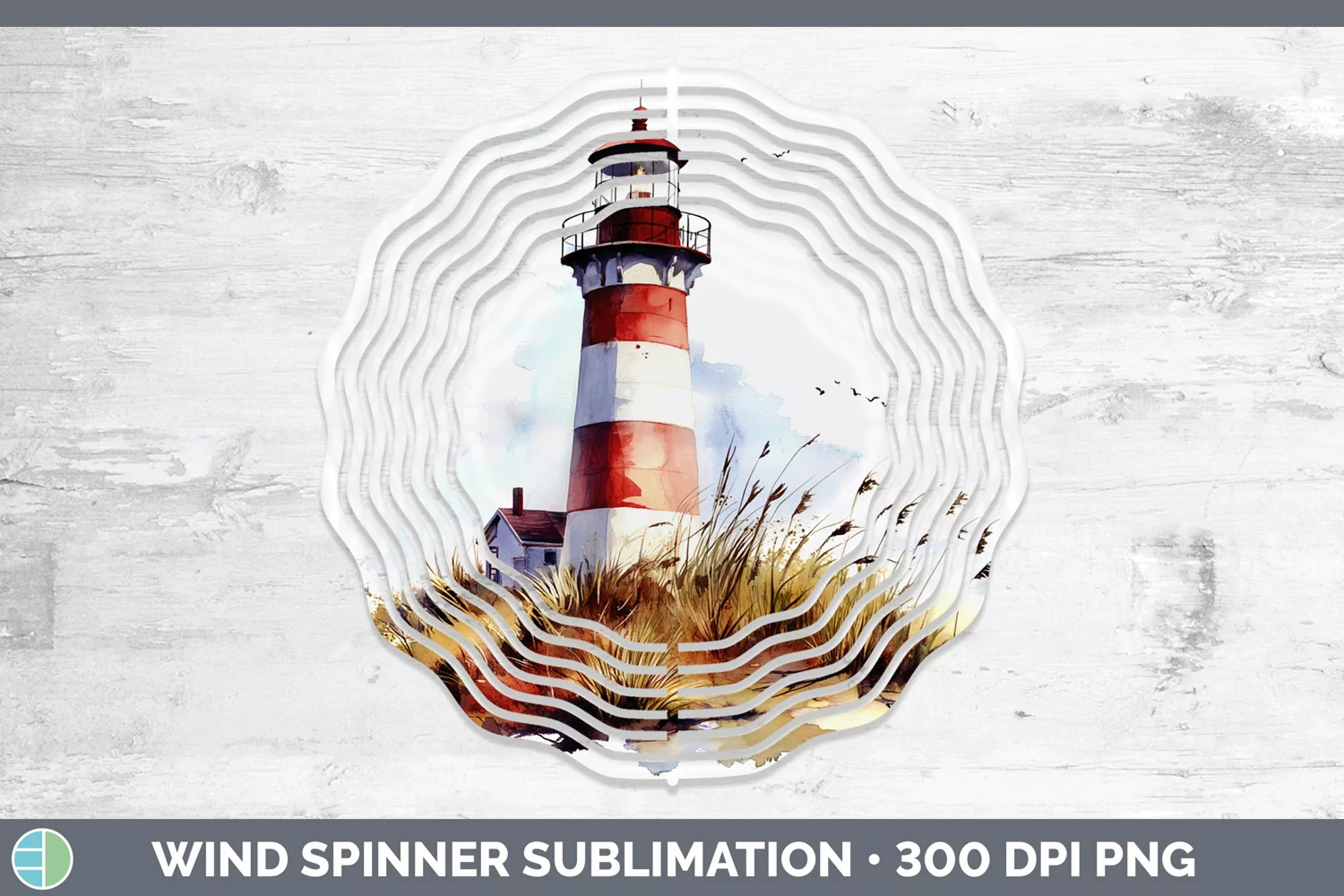 GorgeousWatercolor Wind Spinner design.