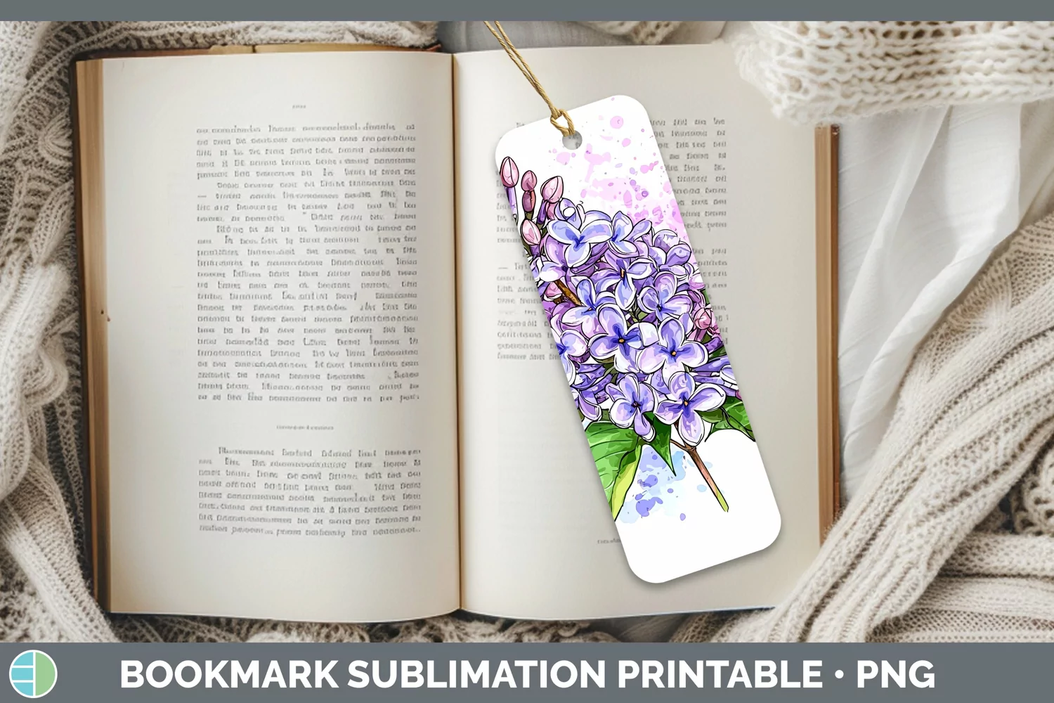 GorgeousWatercolor Bookmark design.