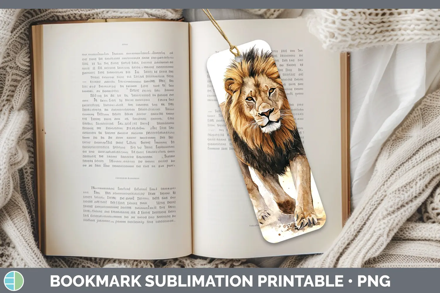 GorgeousWatercolor Bookmark design.