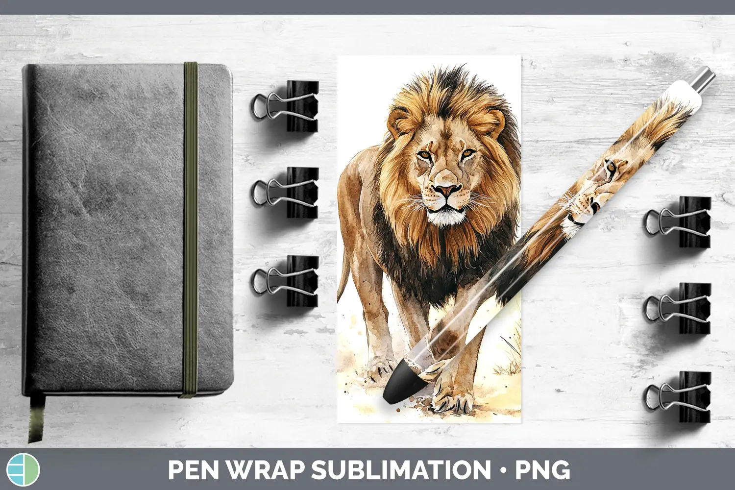 GorgeousWatercolor Pen Wrap design.