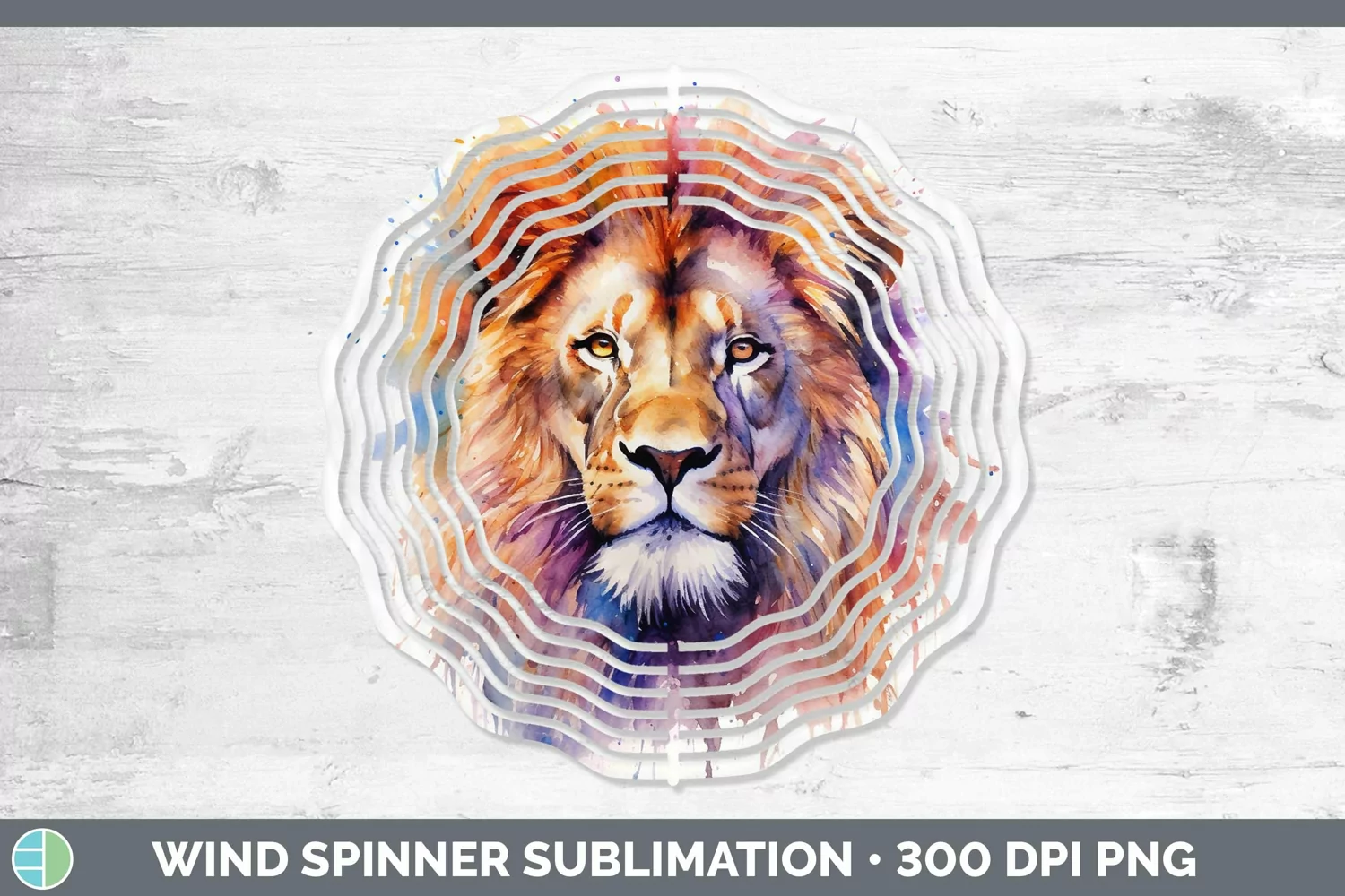 GorgeousWatercolor Wind Spinner design.