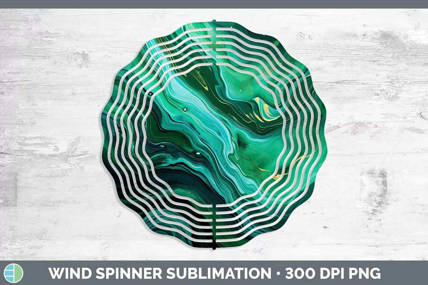 GorgeousWatercolor Wind Spinner design.